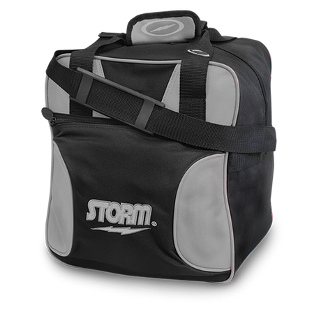 Storm Solo 1 Ball Tote Black/Silver Bowling Bag suitcase league tournament play sale discount coupon online pba tour