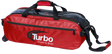 Turbo Pursuit Slim Triple Tote Bowling Bag Red/Black