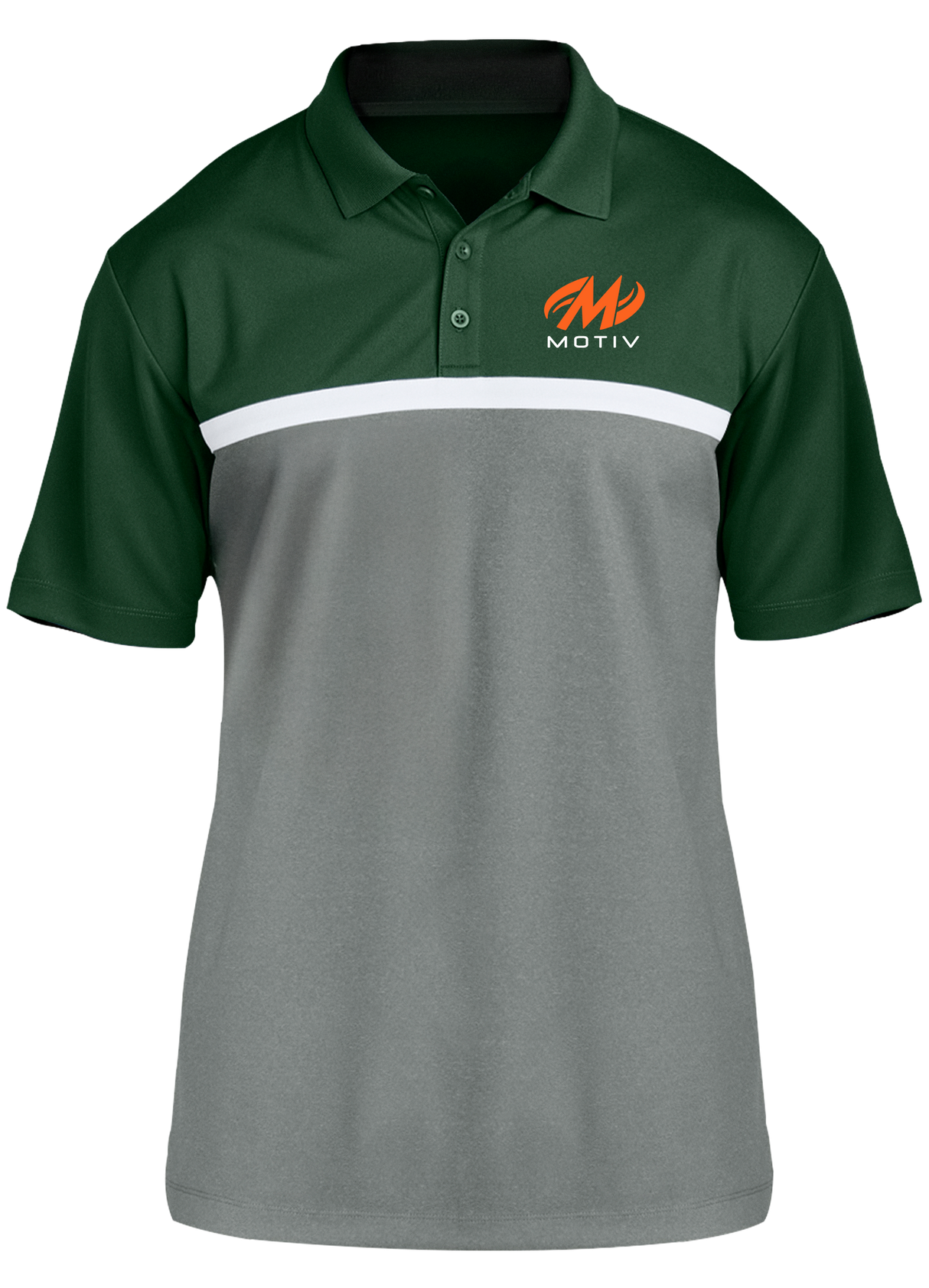 Motiv Competitor Polo Green/White/Gray