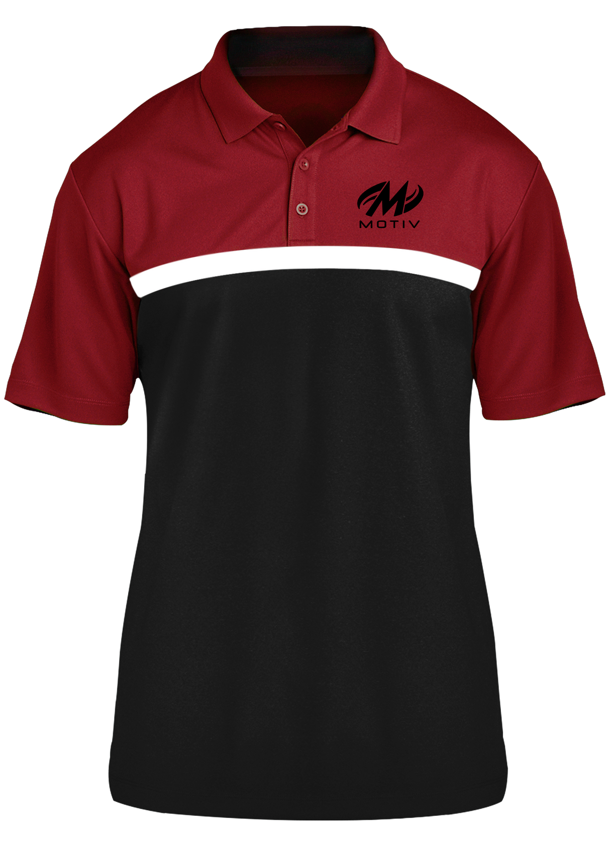 Motiv Competitor Polo Red/White/Black