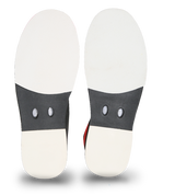 3G Speed Dial+ Black/Red Bowling Shoes * Atop System allows you to dial in the tightness in micro steps with one hand operation, pull out guide for ease to step in and out of shoe * Hot melt diamond plated mesh upper * Interchangeable slide sole on slide foot only