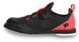 3G Speed Dial+ Black/Red Bowling Shoes * Atop System allows you to dial in the tightness in micro steps with one hand operation, pull out guide for ease to step in and out of shoe * Hot melt diamond plated mesh upper * Interchangeable slide sole on slide foot only