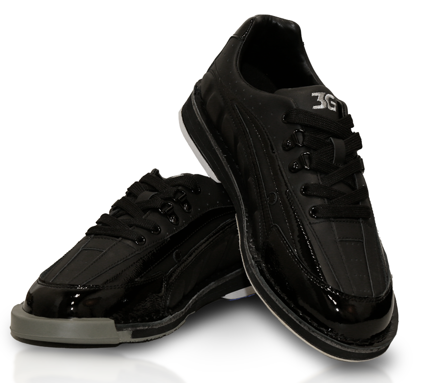 3G Tour Black Bowling Shoes Tour – Our Tour Outsole features a 50% larger EVA wedge that gradually increases towards the heel for improved positioning during the slide and improved comfort. Authentic Buckskin slide frame for consistency and durability as well as improved rubber quality on the traction foot and shoe parts. Removable slide sole and heel that fits all of the 3G spare parts.