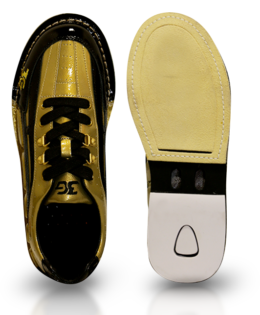 3G Belmo Tour S Gold/Black * High performance weave upper * Interchangeable sole and heel * Kevlar rubber traction sole * Replaceable DuPont Kevlar toe cap * Vented inner soles * *Size conversion – Mens 4.5 = Women size 6.5 * Included on slide foot shoe: Sole Deer Skin and Heel Flat Normal * No extra parts included * Additional soles & heels sold separately3g-belmo-tour-s-gold-black jason belmonte storm bowling shoes