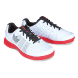 Brunswick Fuze White/Red Bowling Shoes * Performance synthetic uppers * Extra light molded EVA outsole * Pure slide microfiber slide soles on both shoes * Foam padded collar and tongue * Superior slide immediately * Right hand only *  * 