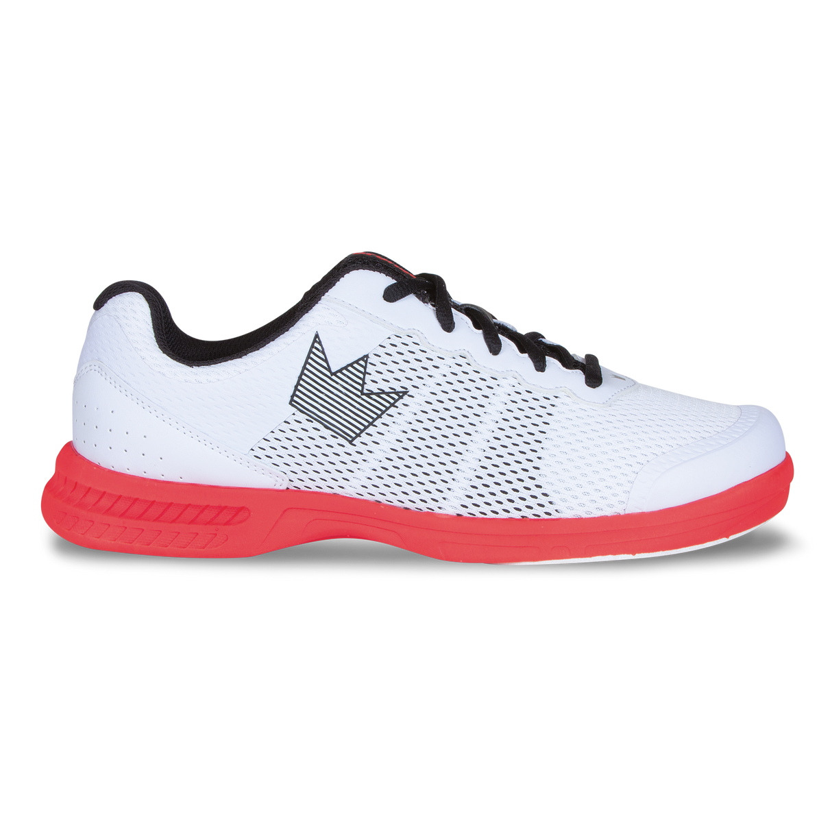 Brunswick Fuze White/Red Bowling Shoes * Performance synthetic uppers * Extra light molded EVA outsole * Pure slide microfiber slide soles on both shoes * Foam padded collar and tongue * Superior slide immediately * Right hand only *  * 