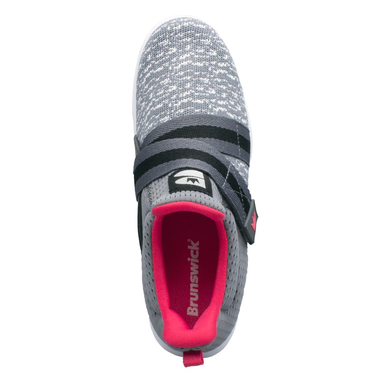 Brunswick Versa Women's Bowling Shoes Steel Gray/Pink * Athletic performance knit * Easy to slip on * No lace fastening system * Light-weight rubber outsole * Pure slide microfiber slide soles on both sides * Superior slide immediately *  * 