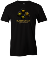 bowlhemain-rhapsody bowler tee shirt bowling shirt bowler league tournament tshirt