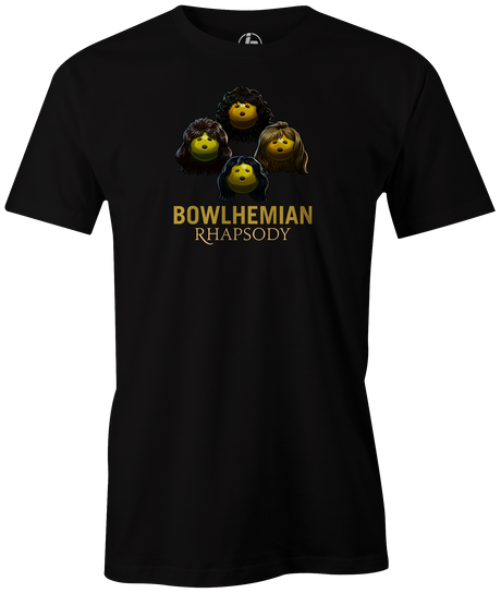 bowlhemain-rhapsody bowler tee shirt bowling shirt bowler league tournament tshirt