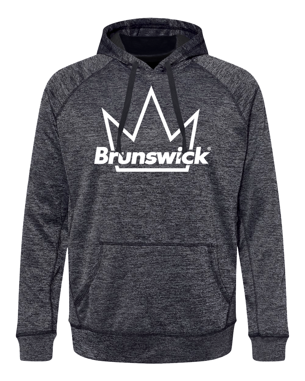 brunswick bowling hoodie pro athlete bohn pba sweatshirt gift for tournament bowlers league play pro shop navy crown