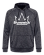 brunswick bowling hoodie pro athlete bohn pba sweatshirt gift for tournament bowlers league play pro shop navy crown