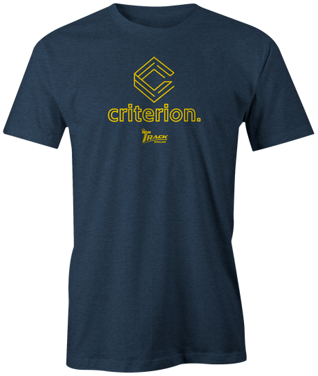 track-criterion new bowling ball logo tshirt bowler tee shirt