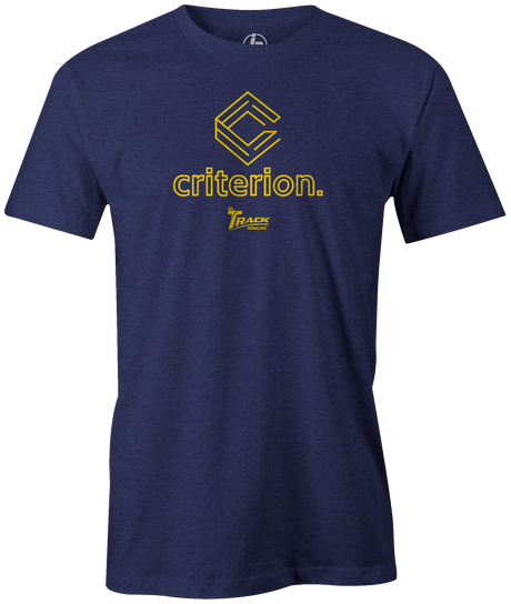 track-criterion new bowling ball logo tshirt bowler tee shirt