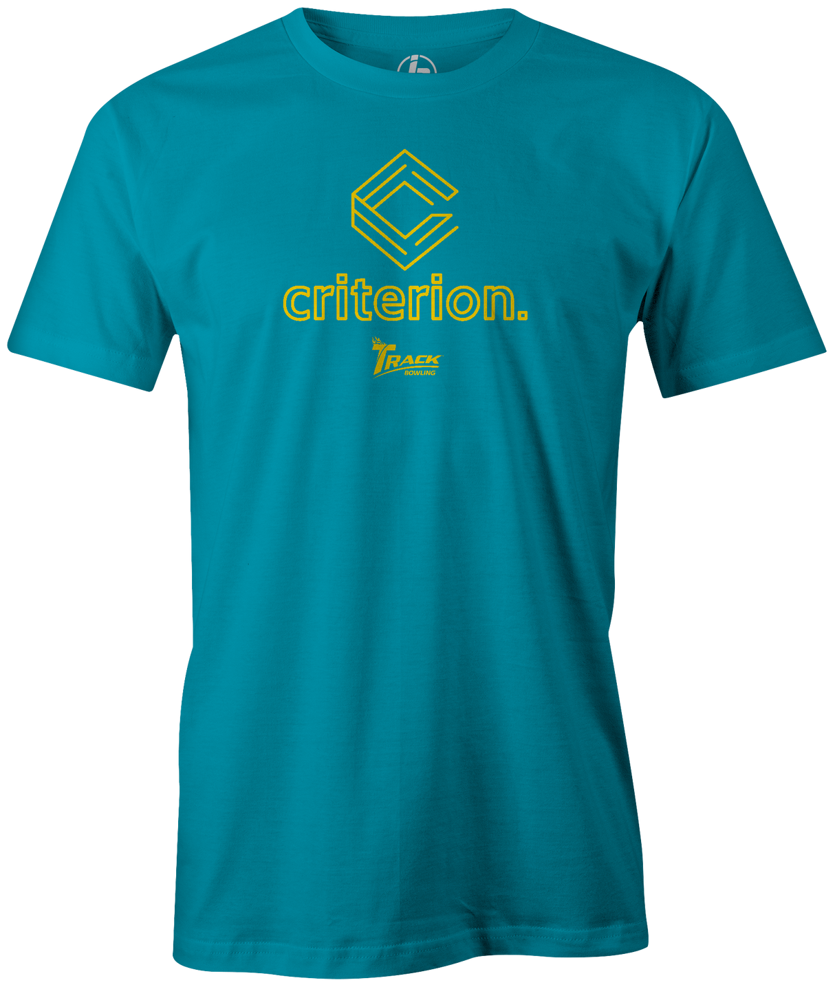 track-criterion new bowling ball logo tshirt bowler tee shirt