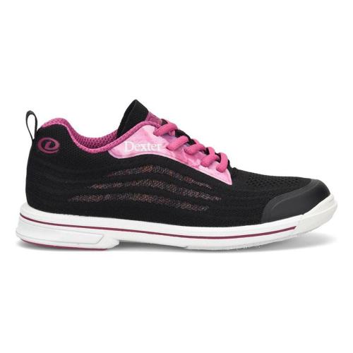 Dexter DexLite Knit Women s Bowling Shoes Black Pink Inside Bowling