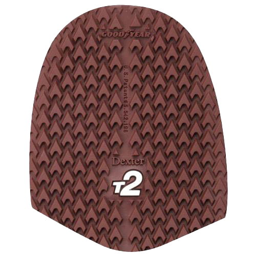 Dexter T2+ Hyperflex-Zone Traction Sole Individually packaged. All heels must be trimmed to fit. Small: Womens 5-12 Large: Mens 9.5-15 Maximum Traction for Slick Approaches Compatible with all Dexter SST 5 and higher shoes.