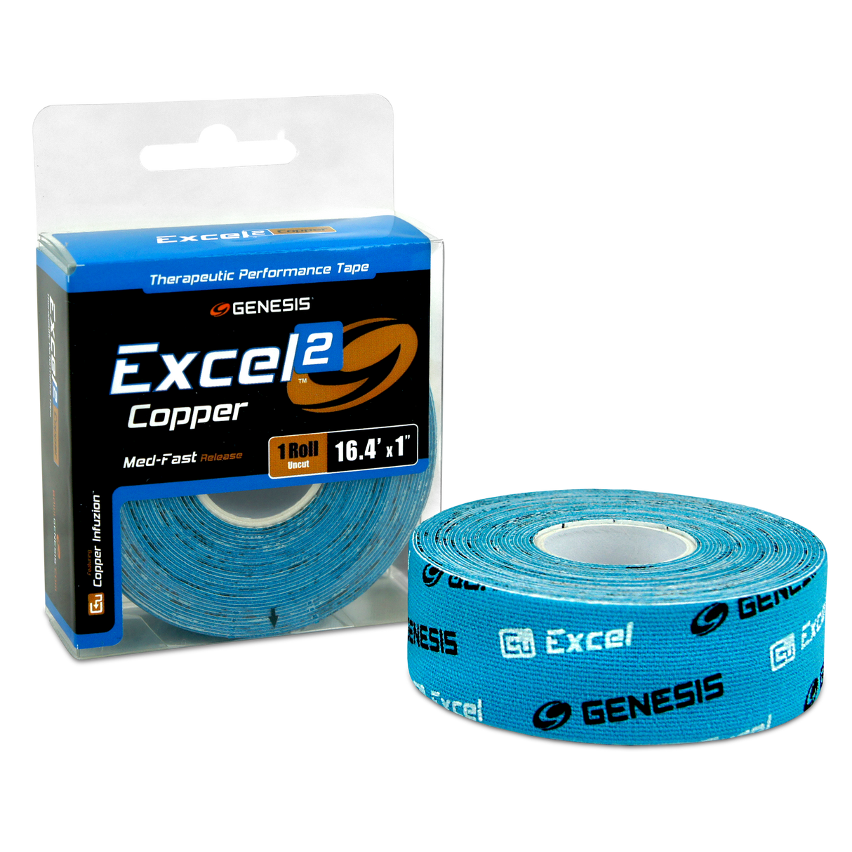 Genesis Excel Copper 3 Performance Tape Blue Roll