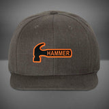 hammer-flat-bill-snapback-cap-dark-heather