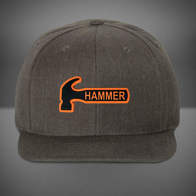 hammer-flat-bill-snapback-cap-dark-heather