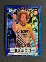 2024 Leaf Metal Stars PBA Trading Card Kyle Troup Blue Wave /10