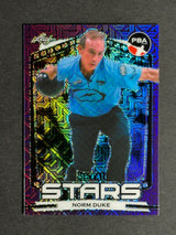 2024 Leaf Metal Stars PBA Trading Card Norm Duke Purple Refractor /6