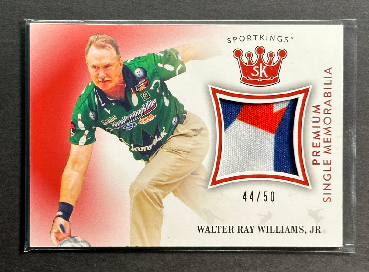 Walter Ray Williams Jr. 2018 Sportkings Premium Memorabilia Patch SP /50