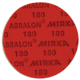 KR Abralon Pad 180 Grit * Grit goes from lowest (Most Abrasive) to highest (Least Abrasive) * Sold Individually * Used wet or dry The industry standard in ball surface maintenance creates a consistent and reliable finish, lasting 5X longer than sandpaper.  Abralon sanding pads use silicon carbide particles that are precision sifted to a consistent grain size, then bonded evenly to a sixinch round fabric face for the most even scratch pattern available.