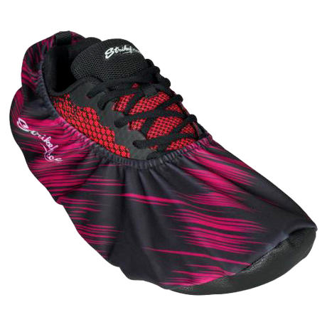 KR Strikeforce Flexx Shoe Cover Red Scratch  * Dura Flexx Ultra Stretch material for easy on, easy off * Defends bowling shoes from offensive elements, inside and outside of the bowling center * Waterproof soles * Easily slips over bowling shoes * Sold in pairs * One size fits most