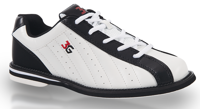 3G Kicks Black/White Unisex Bowling Shoes