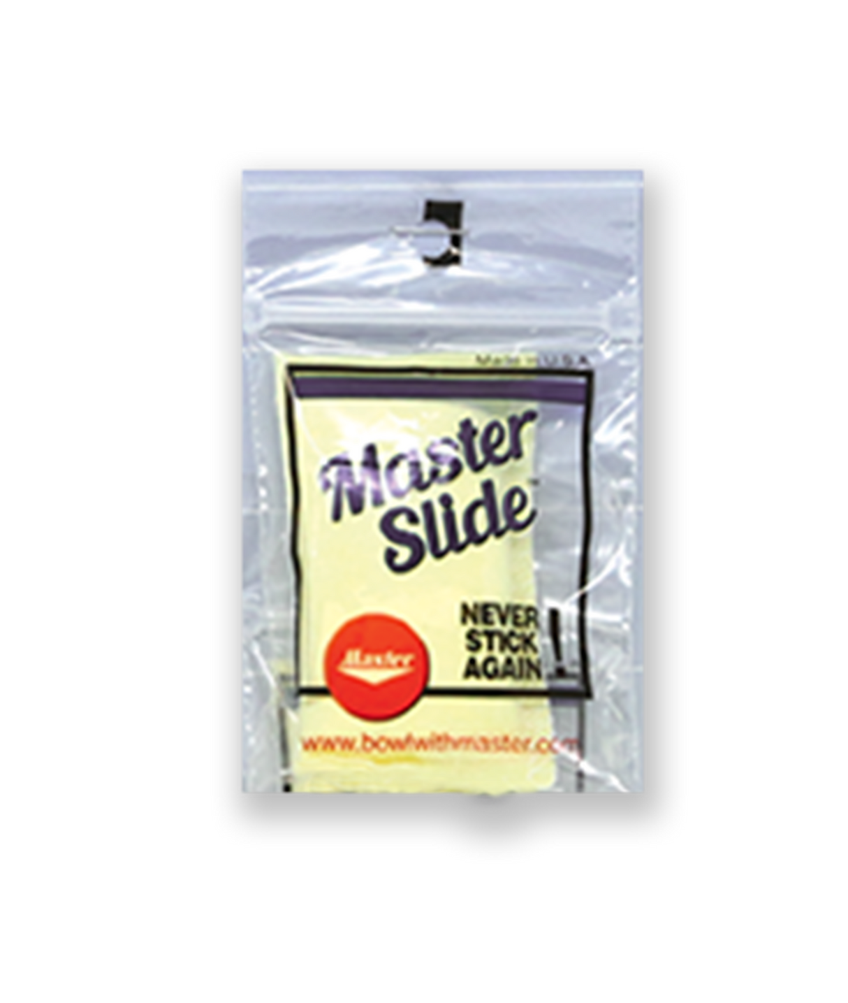 MASTER SLIDE New natural blend. Use on thumb for quicker release. Apply to the sole of your shoe for a better approach. Individually packaged in reusable zip-lock bags. Color may vary.