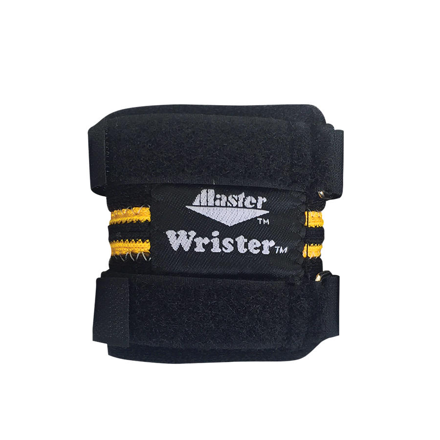 Master Bowling Wrister Wrist Support Yellow Flexible support keeps wrist therapeutically warm. Our Wrister will keep you bowling longer and stronger! Specify a color in the comment section and we will make every effort to accommodate you..  Complete flexible support for bowling activity. Constructed of quality closed-cell neoprene. Wrap-around Velcro® straps adjust for exact tension. Includes flexible insert for additional support.