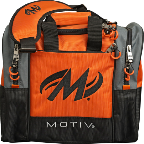 Motiv Shock 1 Ball Single Tote Tangerine Bowling Bag suitcase league tournament play sale discount coupon online pba tour