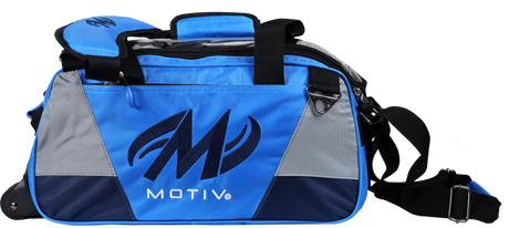 Motiv Ballistix 2 Ball Double Tote Cobalt Blue Bowling Bag suitcase league tournament play sale discount coupon online pba tour