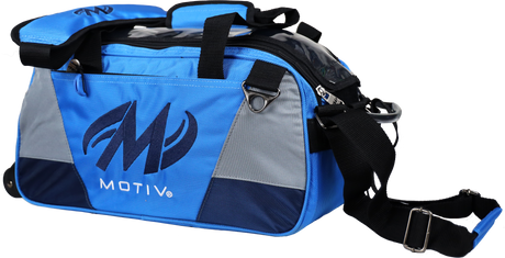 Motiv Ballistix 2 Ball Double Tote Cobalt Blue Bowling Bag suitcase league tournament play sale discount coupon online pba tour