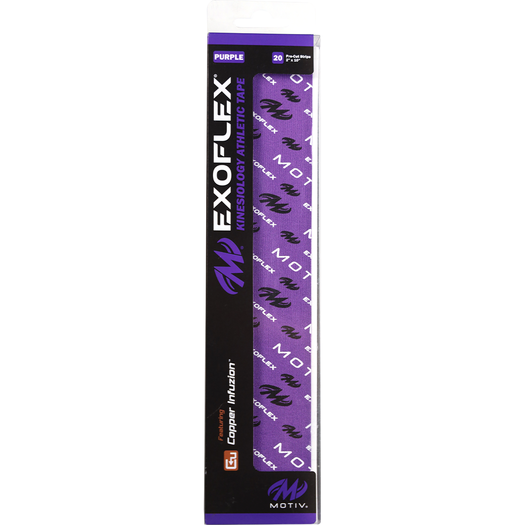 Motiv ExoFlex Kinesiology Athletic Pre-Cut Tape Purple