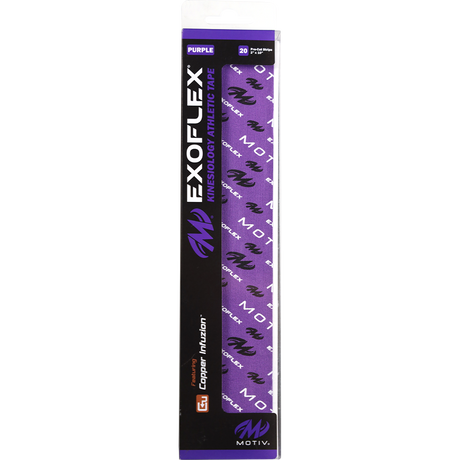 Motiv ExoFlex Kinesiology Athletic Pre-Cut Tape Purple