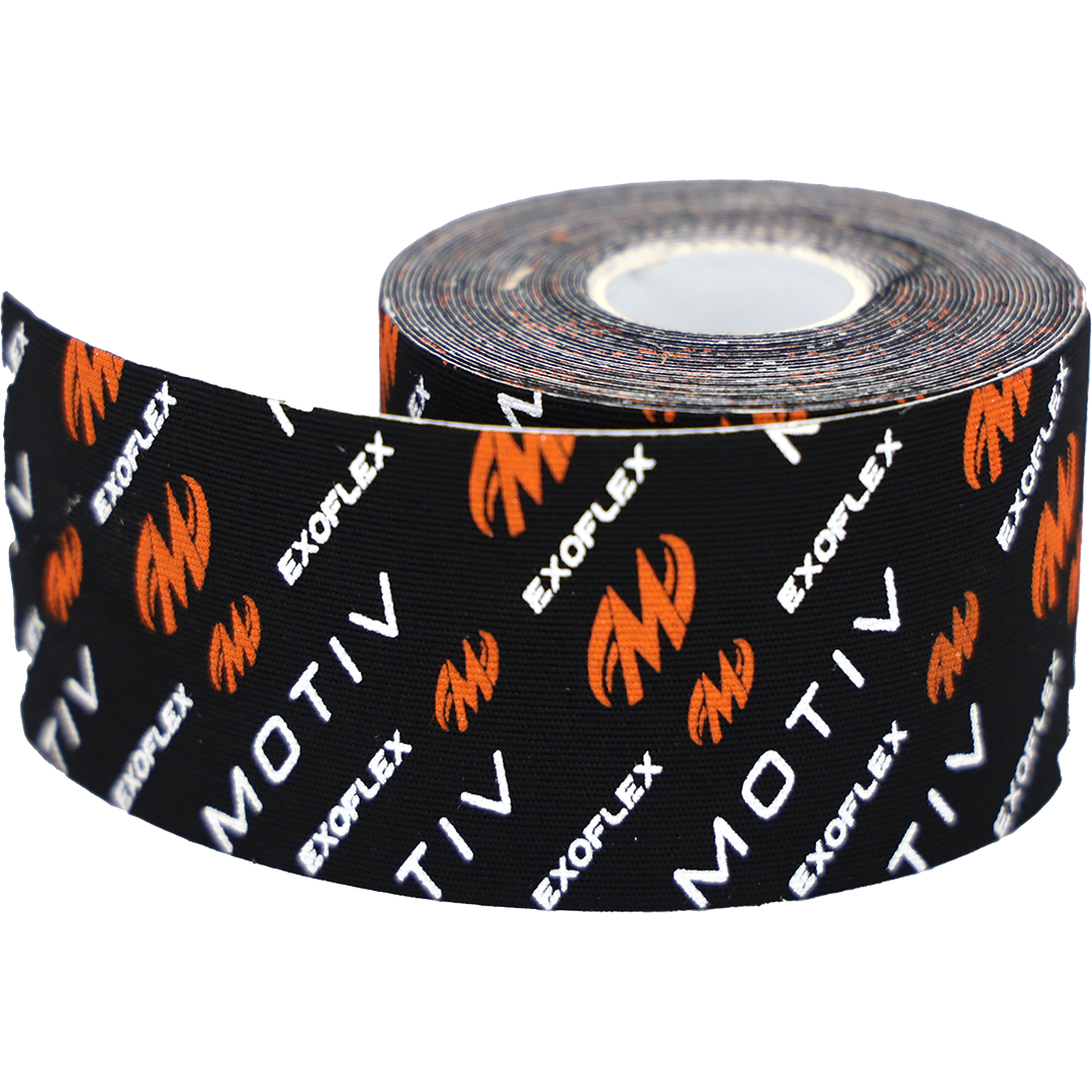 Motiv ExoFlex Kinesiology Athletic Un-Cut Roll Black/Orange Roll