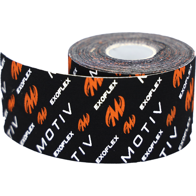 Motiv ExoFlex Kinesiology Athletic Un-Cut Roll Black/Orange Roll