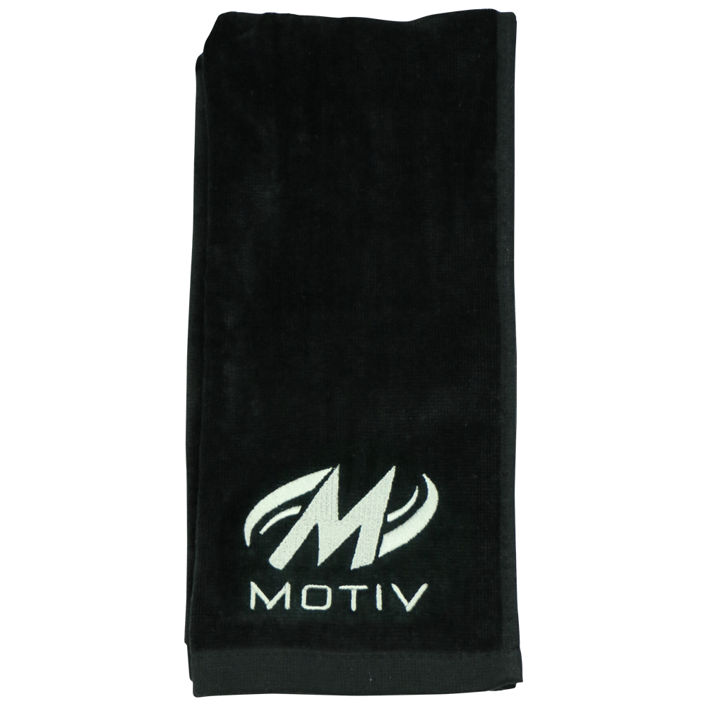 1Motiv Competition Towel Silver 00% cotton plush towel Hemmed edge and Embroidered MOTIV logo