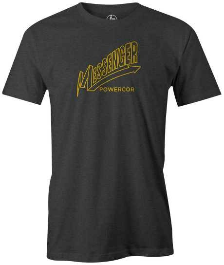 columbia-300-messenger-powercor-pearl-black-gold bowling-ball-logo-tee-shirt-bowler-tshirt