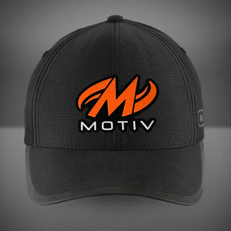 motiv bowling hat cap performance bill velcro new era fanz fanatics bowler golf black