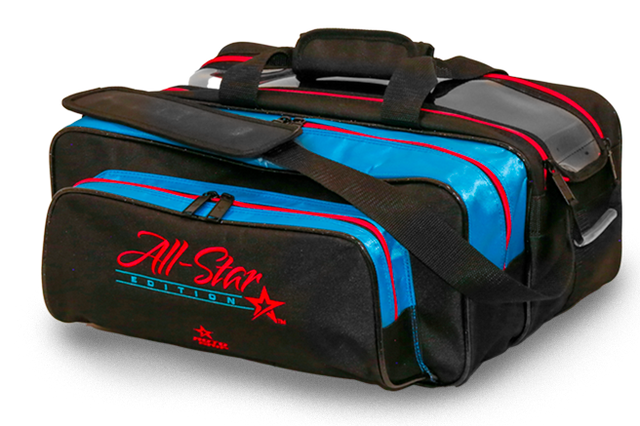 Roto Grip Carryall Double Tote Competitor Black/Red/Blue Bowling Bag