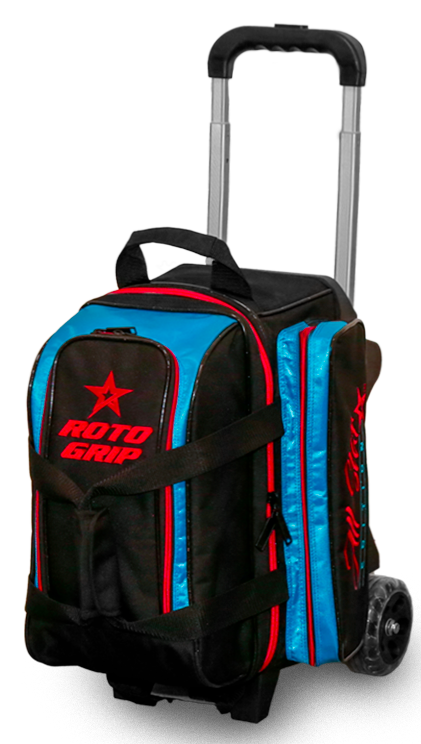 Roto Grip 2 Ball Roller All Star Edition Competitor Black/Red/Blue Bowling Bag