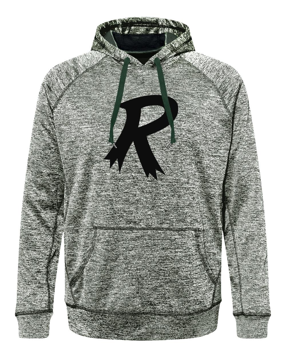 Radical "R" Black Performance Hoodie - design hooded sweatshirt #RadicalBowling #Radical