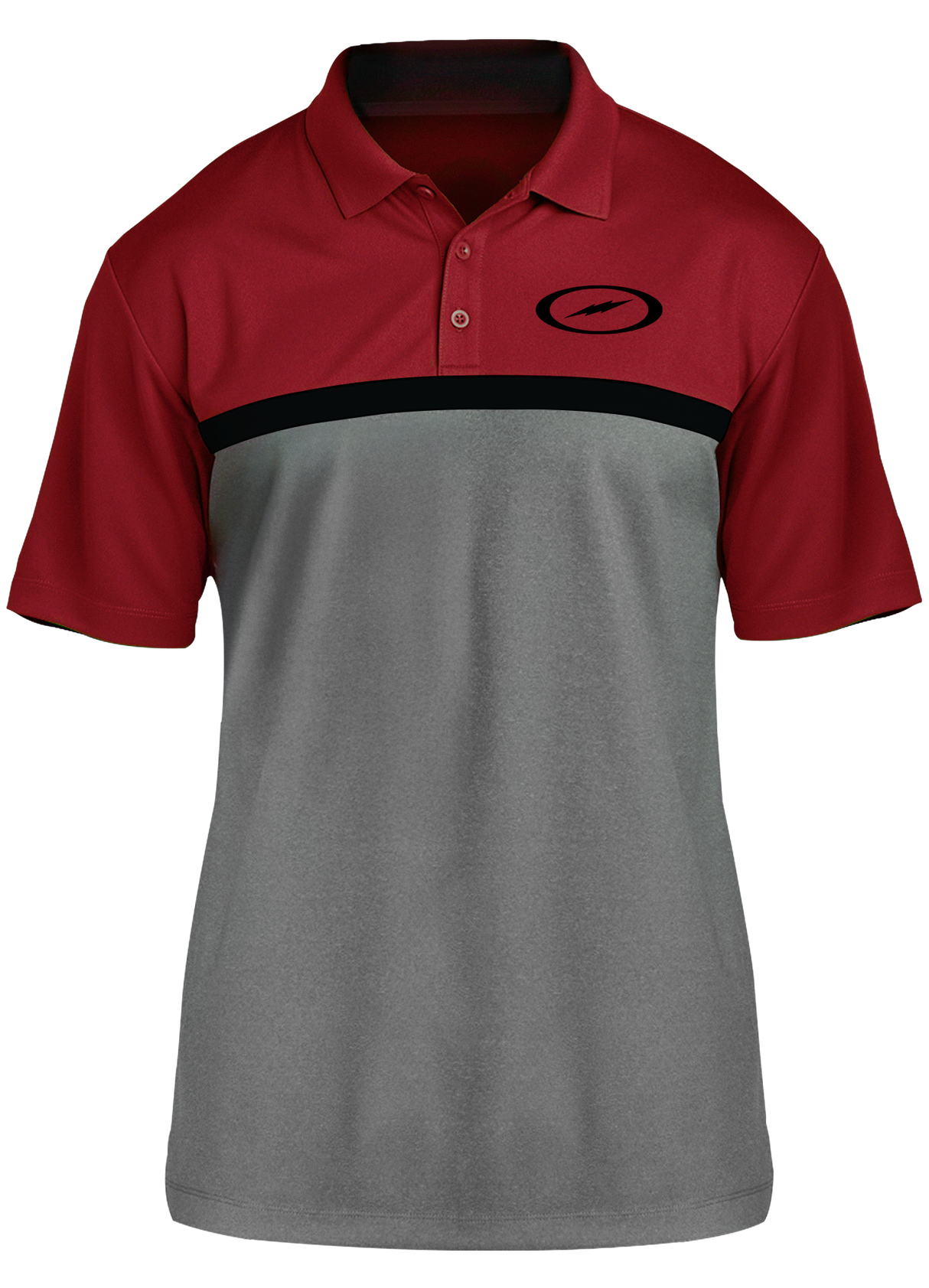 Storm Oval Bolt Black Competitor Polo Red/Black/Gray – Inside Bowling