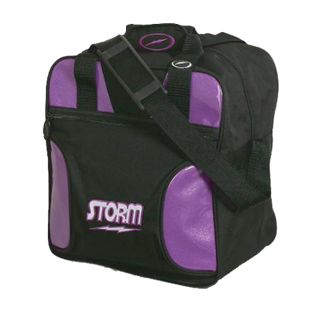 Storm Solo 1 Ball Tote Black/Amethyst Bowling Bag suitcase league tournament play sale discount coupon online pba tour