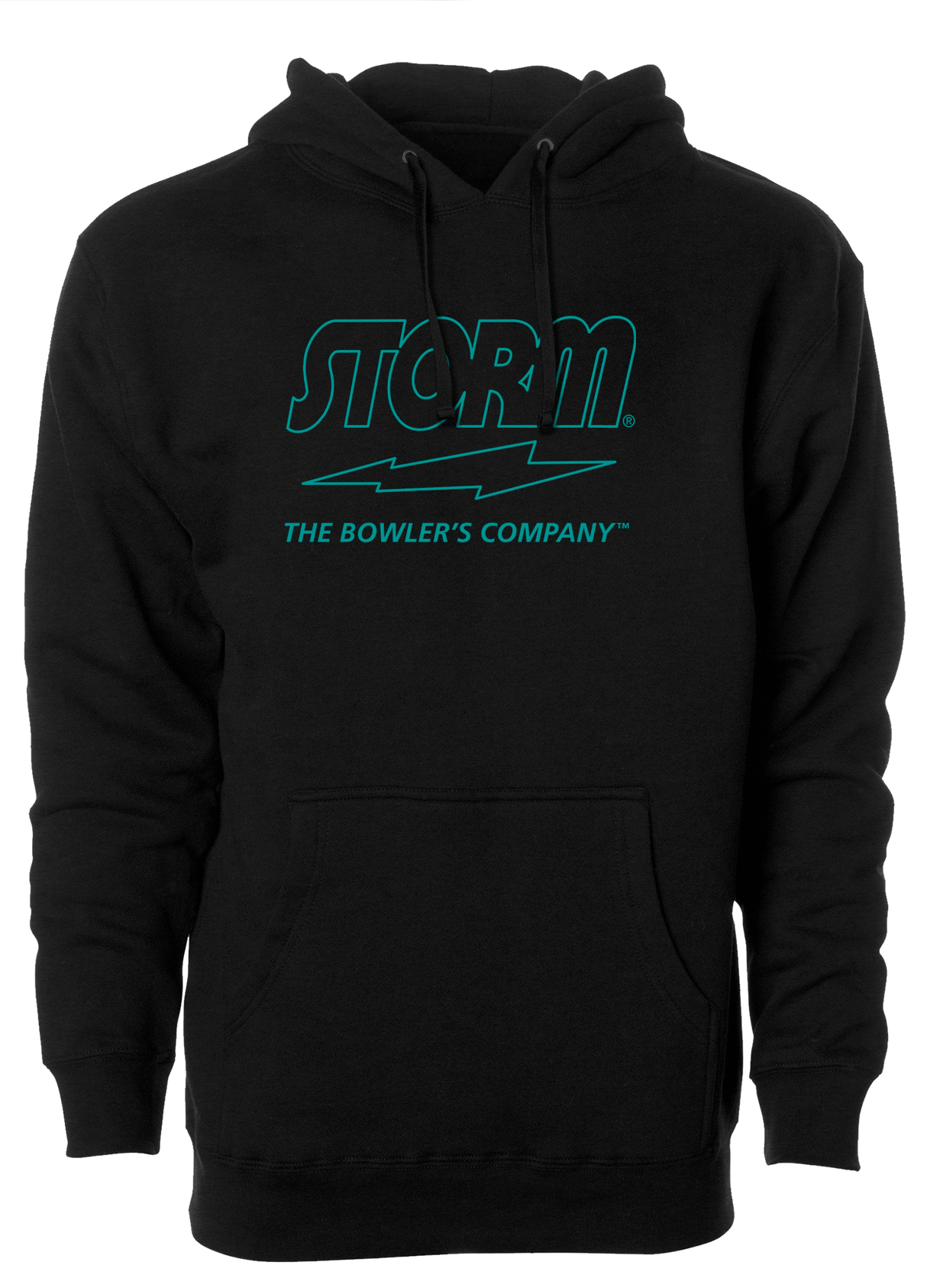 Storm "The Bowler's Company" Hoodie Teal Outline