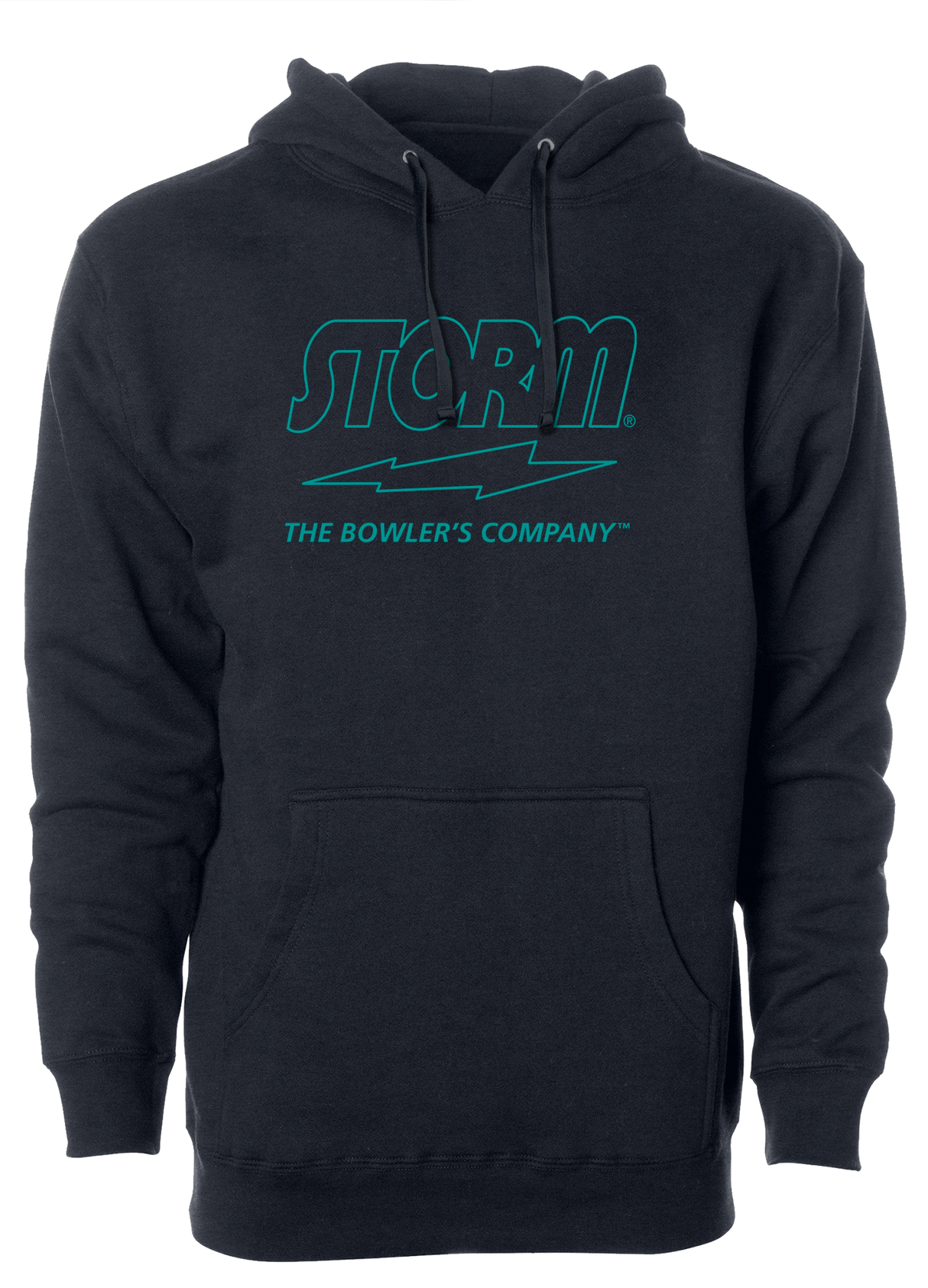 Storm "The Bowler's Company" Hoodie Teal Outline