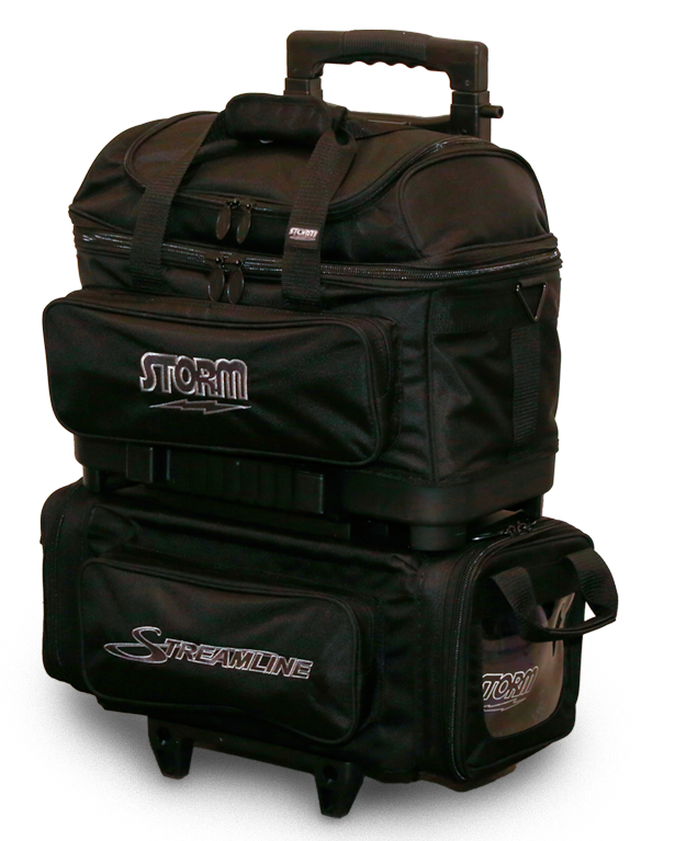 Storm Streamline 4 Ball Carbon Black Roller Bowling Bag