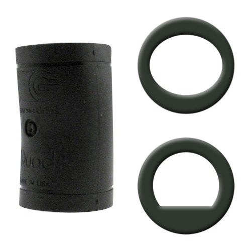 Turbo Quad Classic Finger Grips - Black- Power Lift / Oval